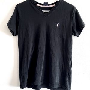 🆑⤵️Ralph Lauren Sport V-Neck 100% Cotton Tee S